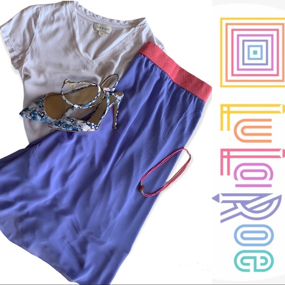LuLaRoe Dresses & Skirts - NWT LuLaRoe Lola purple Lavender and Pink
Layered Chiffon Skirt - Size Large